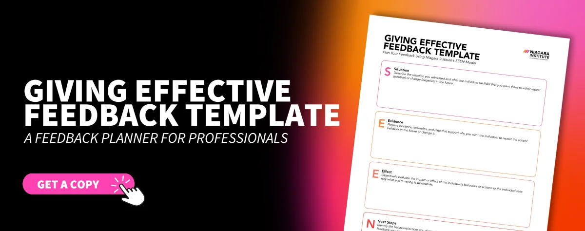 Feedback in action - fostering change in the workplace