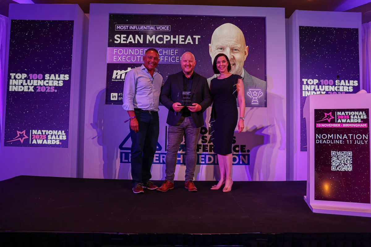 Sean McPheat Recognized as the UK’s Leading Sales Influencer for 2025