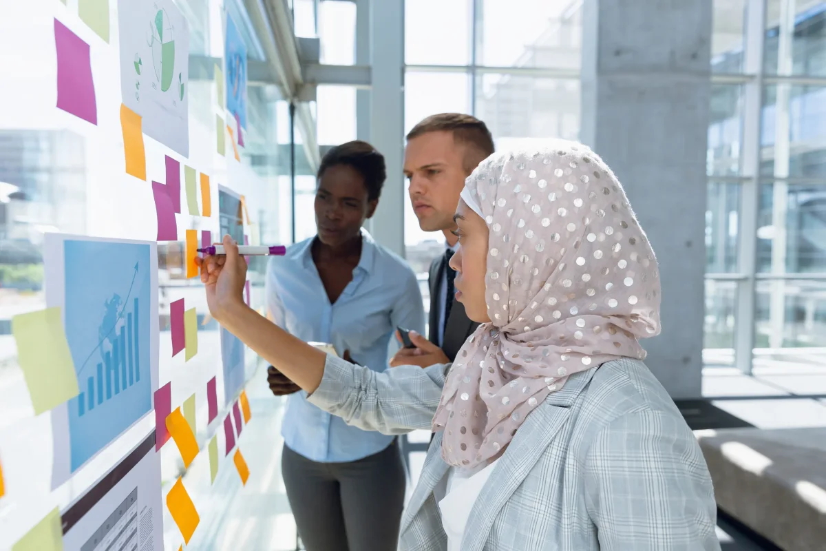 Sales team in a meeting