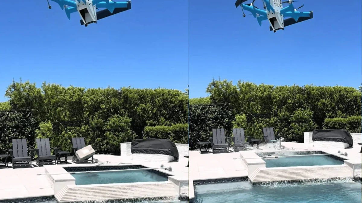 Amazon drone delivery goes haywire in viral video